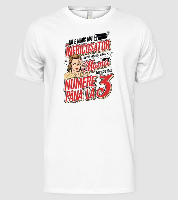 Nu e nimic mai înfricoșător decât model alb pe tricou