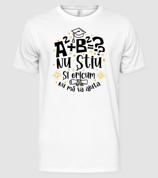 Nu știu, și oricum nu mă va ajuta model alb pe tricou