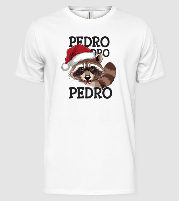 Pedro pedro xmas model alb pe tricou