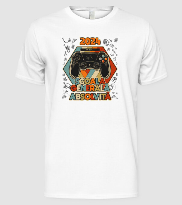 școala generală școala generală model alb pe tricou