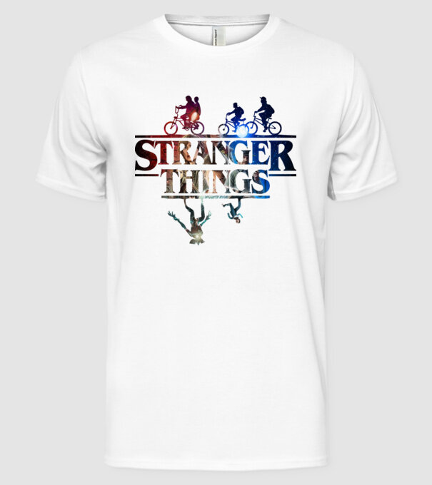 stranger things quote poster2 model alb pe tricou