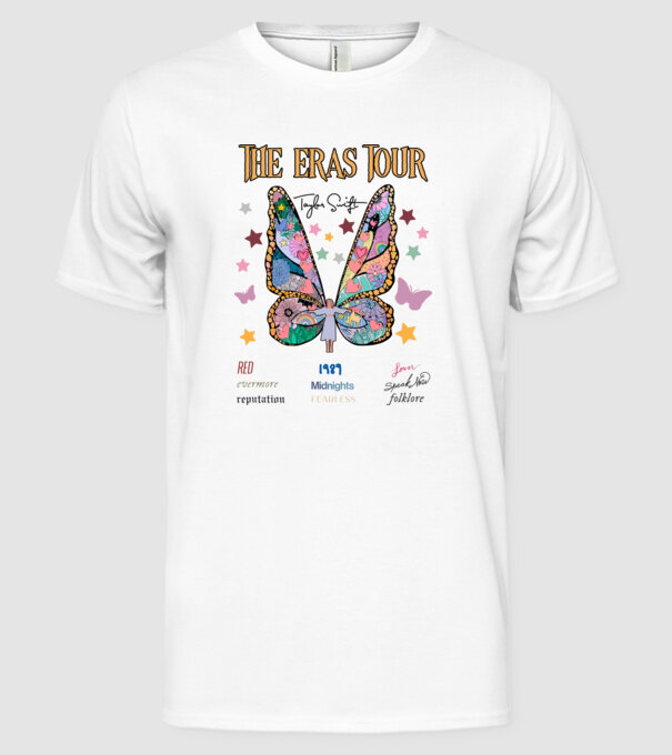 Taylor Swift eras fairy model alb pe tricou