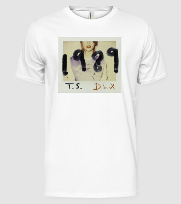 Taylor Swift polaroid model alb pe tricou