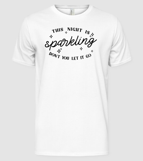 Taylor Swift This night is sparkling model alb pe tricou