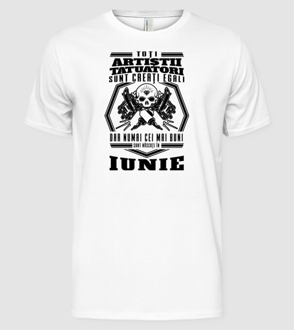 Toți artiștii tatuatori sunt creați egali iunie model alb pe tricou
