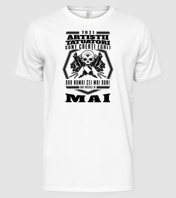 Toți artiștii tatuatori sunt creați egali mai model alb pe tricou