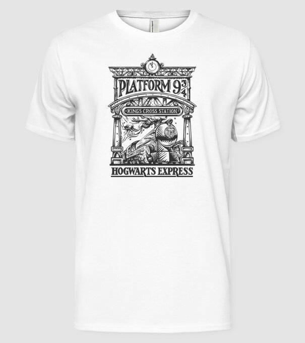 Trenuri model alb pe tricou