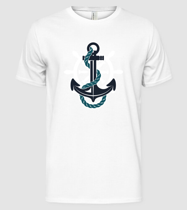 Vapoare model alb pe tricou