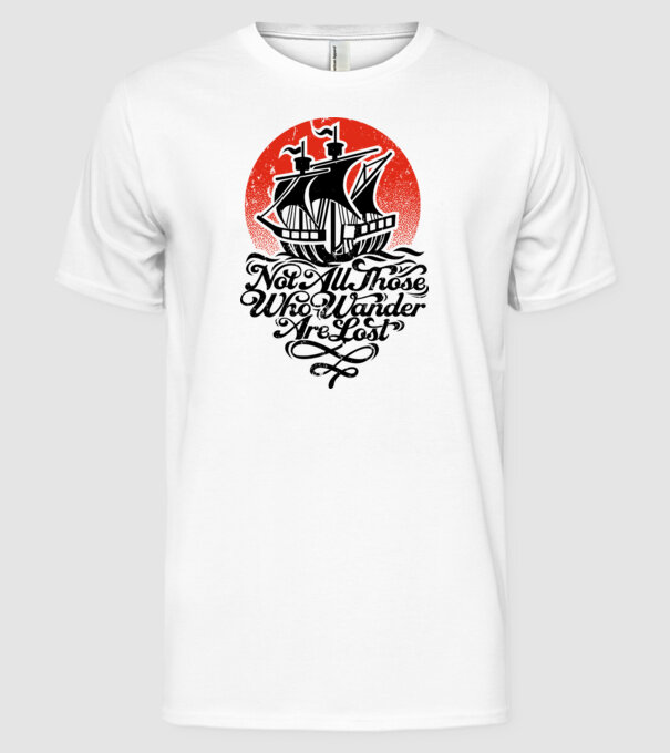 Vapoare model alb pe tricou