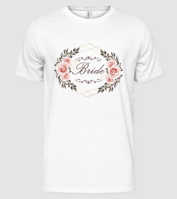 Vintage Bride model alb pe tricou