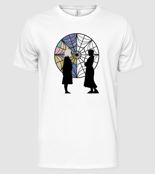 Wednesday Friendship model alb pe tricou