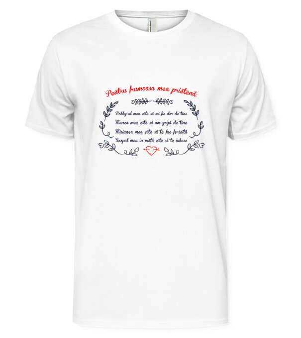  model  pe tricou