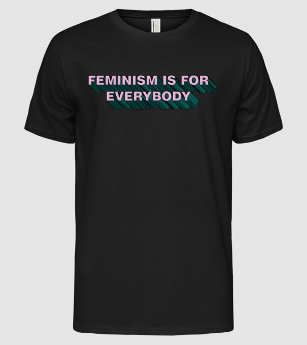 Feminismul este pentru toată lumea model negru pe tricou