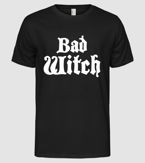 Bad Witch tricou cuplu model negru pe tricou