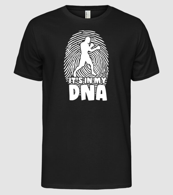Boxer DNA model negru pe tricou