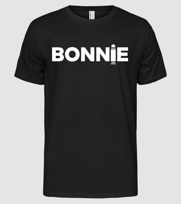 Bonnie és Clyde BONNIE model negru pe tricou