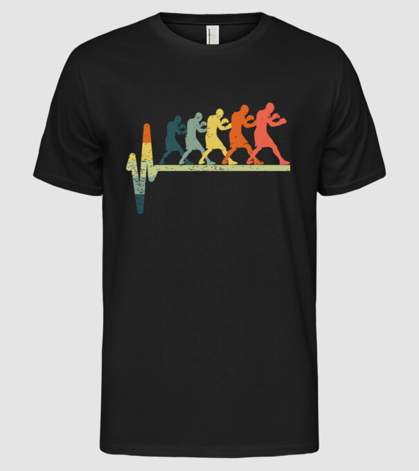 Box EKG model negru pe tricou