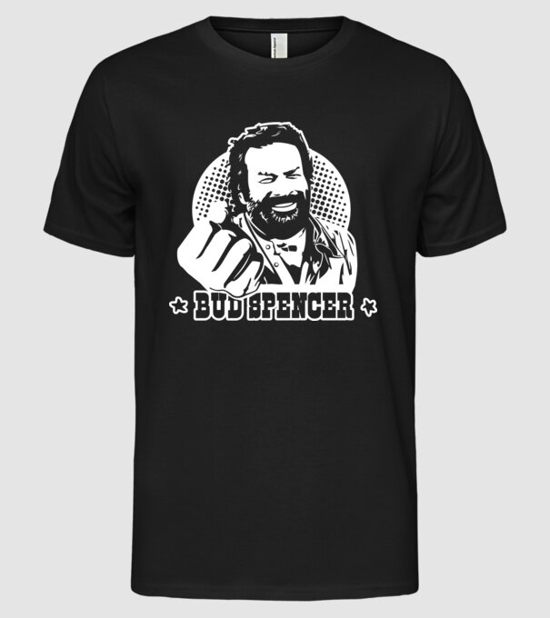 Bud Spencer model negru pe tricou