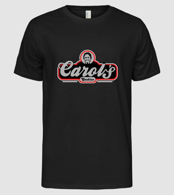 Carols cookies model negru pe tricou