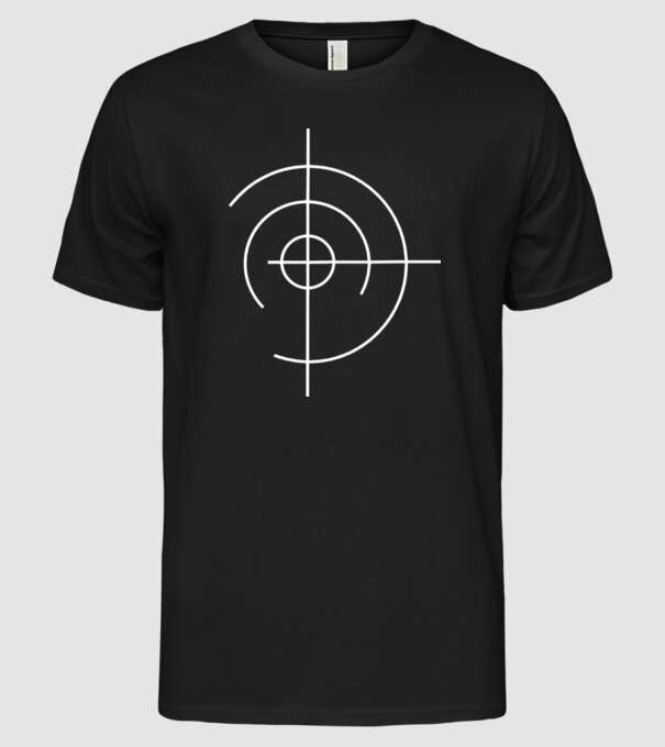 Aim shoot model negru pe tricou