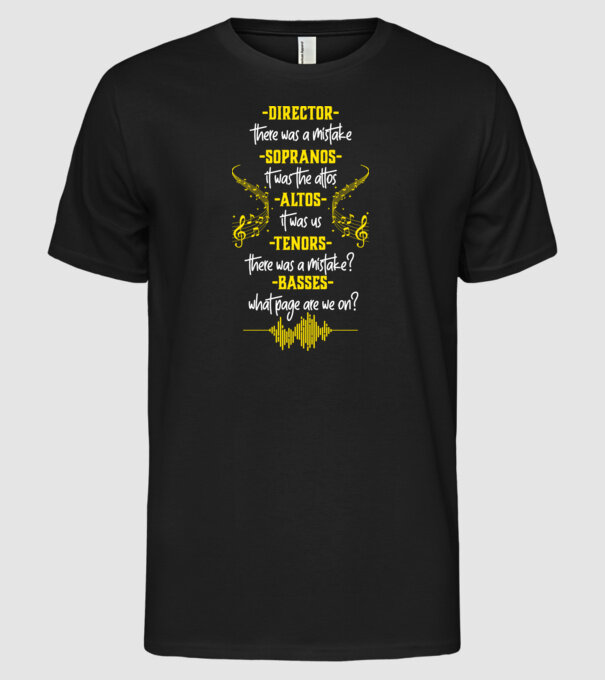 Choir model negru pe tricou
