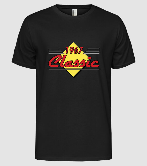 Classic - 1967 model negru pe tricou