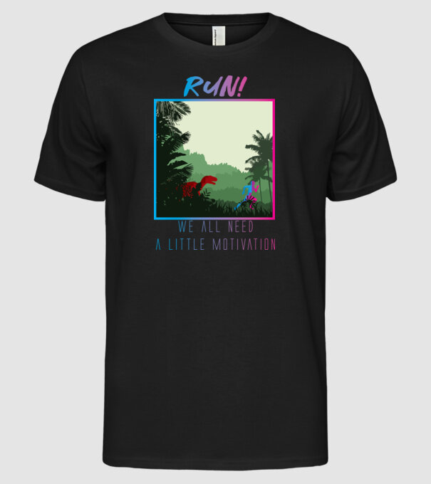 Dire Motivation - Teribil de motivat model negru pe tricou