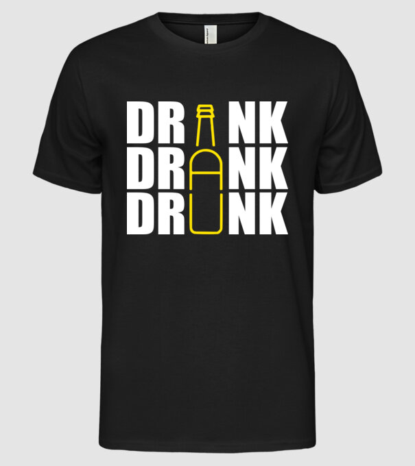 Drink drank drunk model negru pe tricou