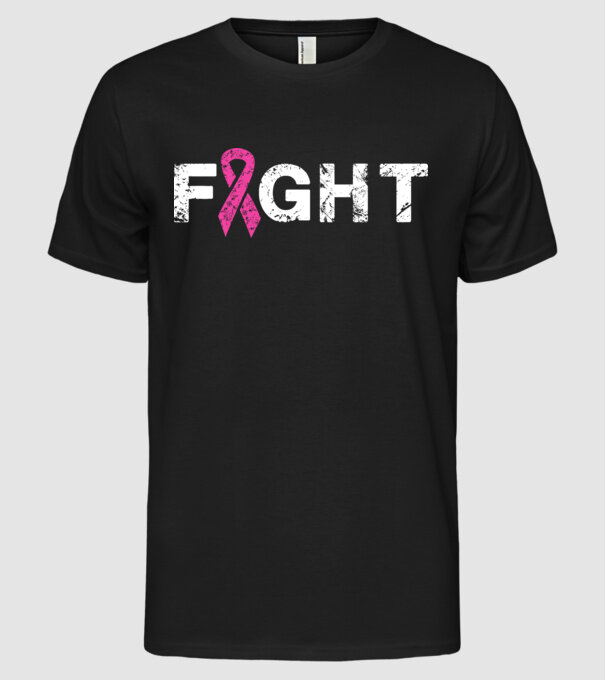 Fight model negru pe tricou