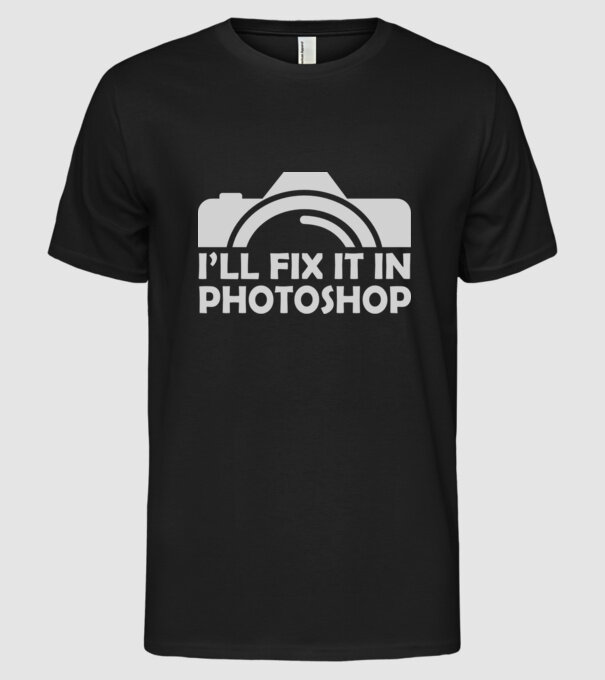 Fix in PS model negru pe tricou