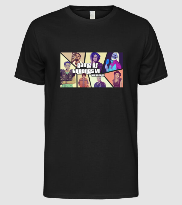 game of thrones gta model negru pe tricou
