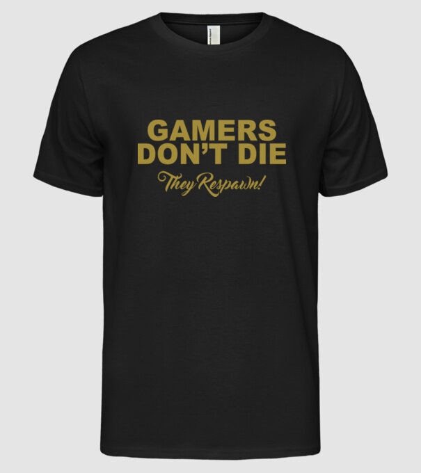 'Gamers don''t lie' model negru pe tricou