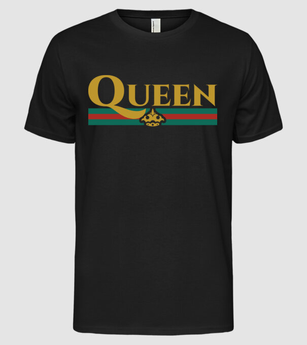 Gucci queen model negru pe tricou