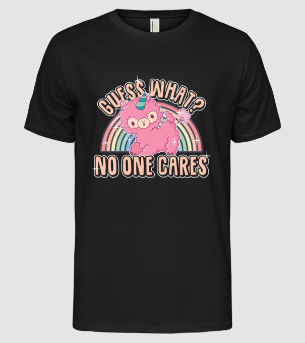 Guess what lama model negru pe tricou