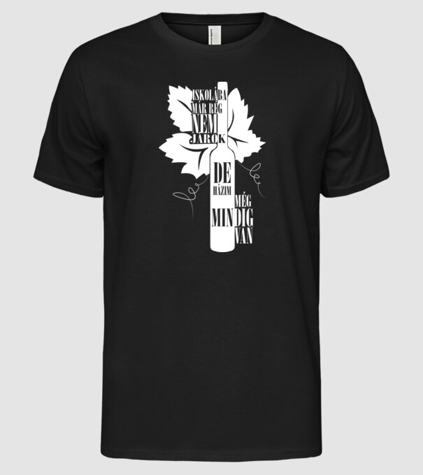 Nu mai merg la școală, dar tot am temă de casă model negru pe tricou