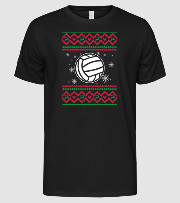 Model tricotat de Crăciun - Polo pe apă model negru pe tricou