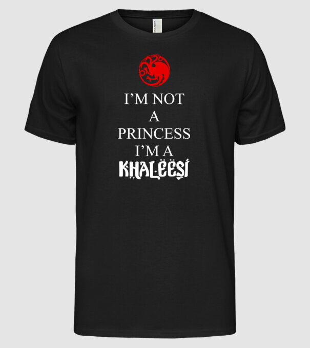 khaleesi model negru pe tricou
