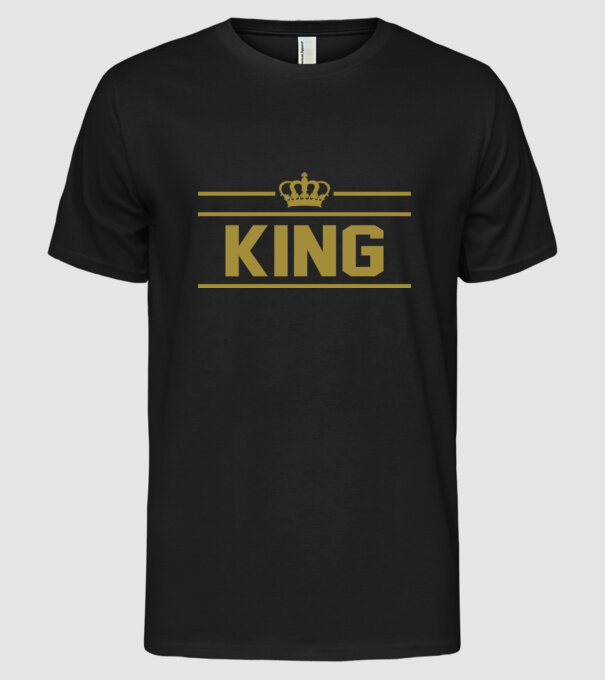 King model negru pe tricou