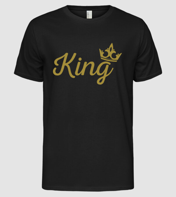King model negru pe tricou