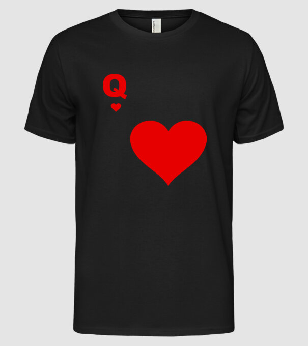 Regină model negru pe tricou