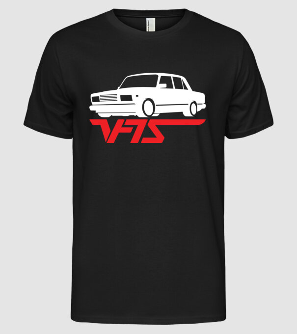 Lada model negru pe tricou