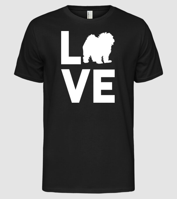 LOVE Bolognese model negru pe tricou