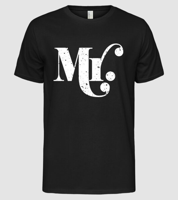 Mr 2 model negru pe tricou