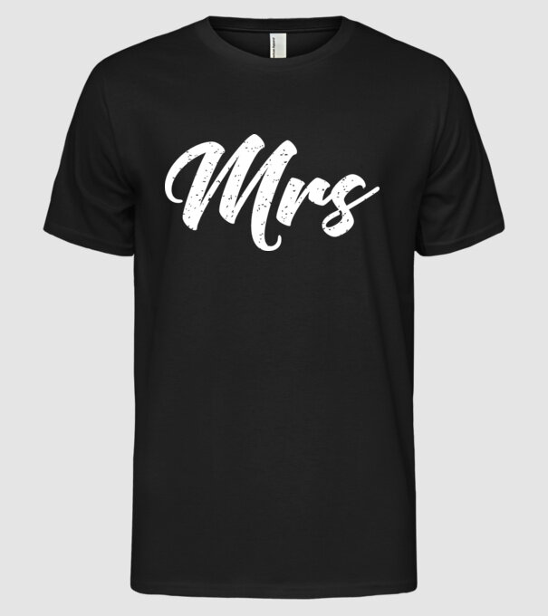 Mrs 1 model negru pe tricou