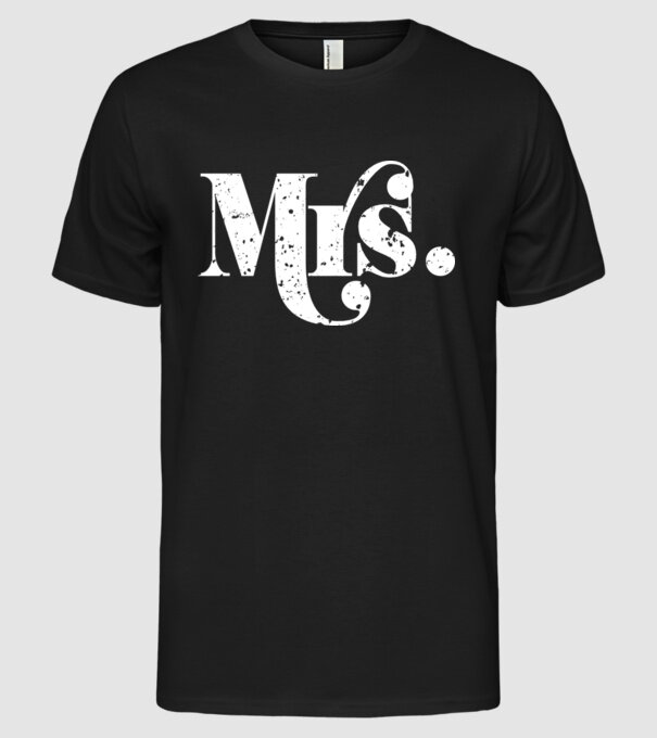 Mrs 2 model negru pe tricou