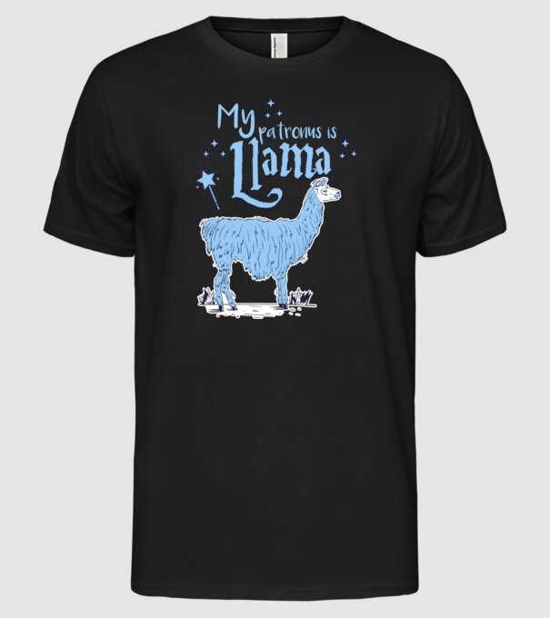 My patronus is Llama model negru pe tricou