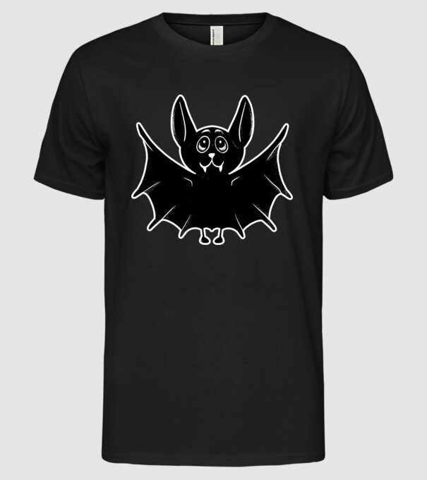Liliac foarte drăguț model negru pe tricou