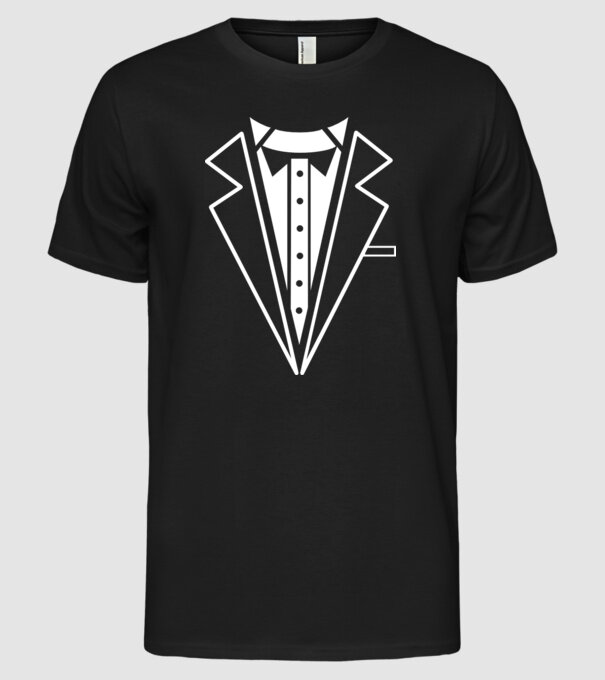 Costum 2 model negru pe tricou