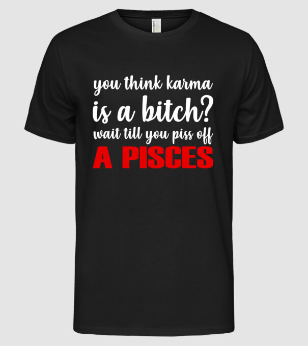 Piss of a PISCES model negru pe tricou