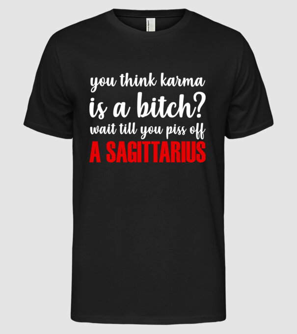 Piss of a SAGITTARIUS model negru pe tricou
